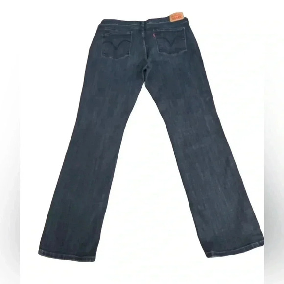 Levi’s Mid Rise Skinny Jeans Embroidered Floral Dark Wash Women’s Waist 33 - Picture 1 of 15